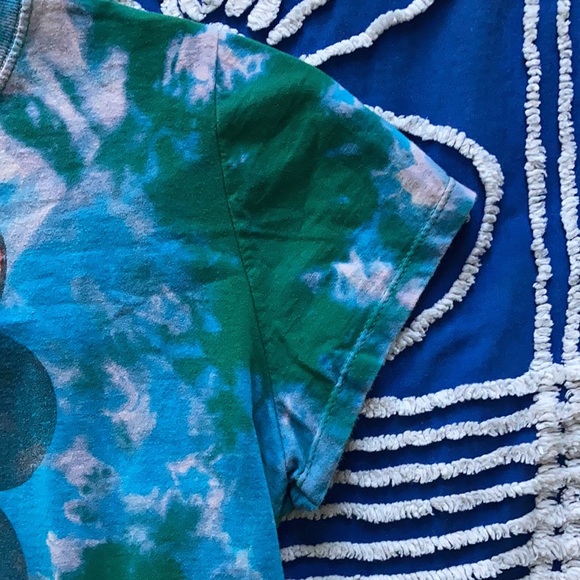 Disney Reworked Dyed Minnie Mouse Graphic Tee Slim Fit XL Blue Green - Picture 7 of 9